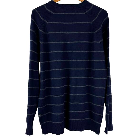 Rails NWT Watkins Navy Charcoal Striped Wool Blend Long Sleeve Sweater Size XL - Picture 4 of 12